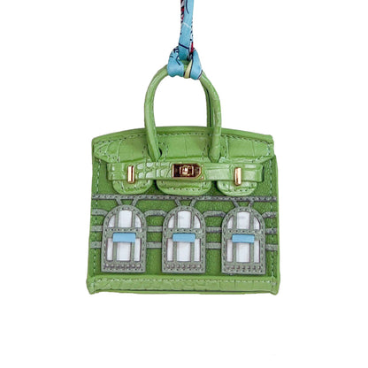Mini House-Shaped Protective Case for Wireless Earbuds, Keys, and Small Items - Dual-Use Keychain Pouch with Fun Cartoon Print