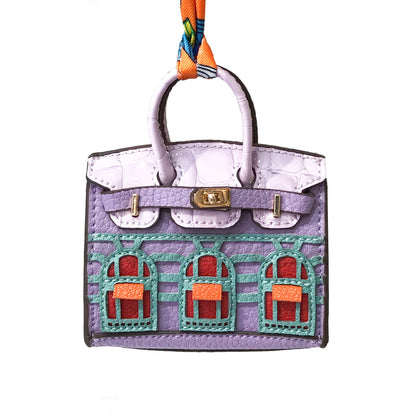 Mini House-Shaped Protective Case for Wireless Earbuds, Keys, and Small Items - Dual-Use Keychain Pouch with Fun Cartoon Print