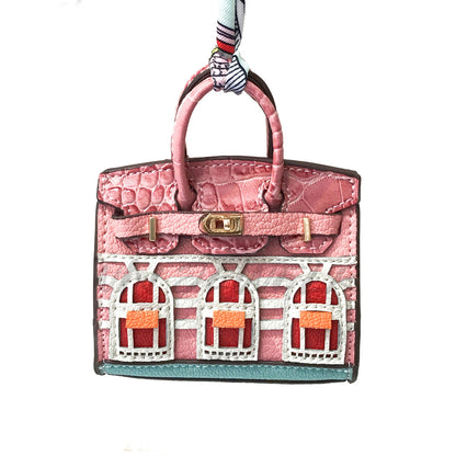 Mini House-Shaped Protective Case for Wireless Earbuds, Keys, and Small Items - Dual-Use Keychain Pouch with Fun Cartoon Print