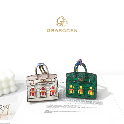 Mini House-Shaped Protective Case for Wireless Earbuds, Keys, and Small Items - Dual-Use Keychain Pouch with Fun Cartoon Print