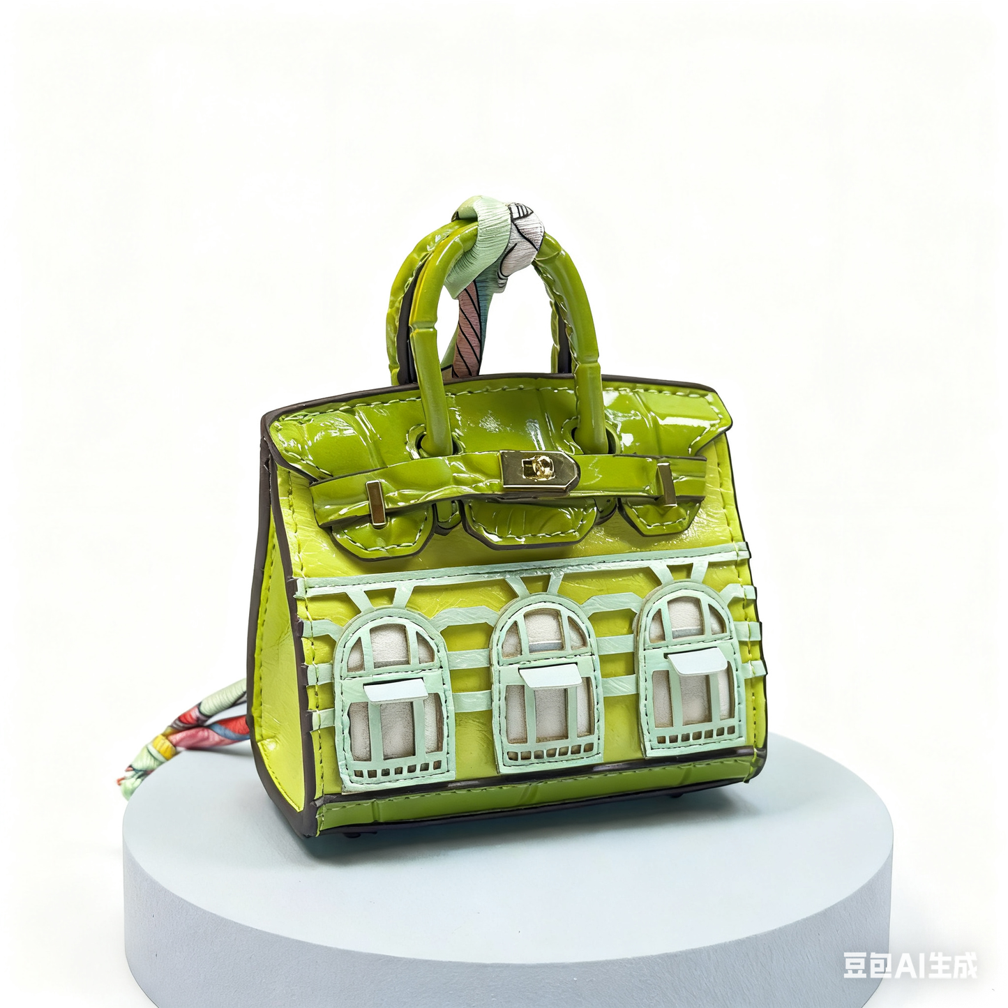Mini House-Shaped Protective Case for Wireless Earbuds, Keys, and Small Items - Dual-Use Keychain Pouch with Fun Cartoon Print