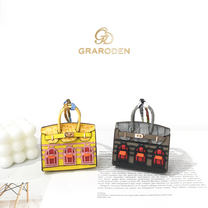 Mini House-Shaped Protective Case for Wireless Earbuds, Keys, and Small Items - Dual-Use Keychain Pouch with Fun Cartoon Print